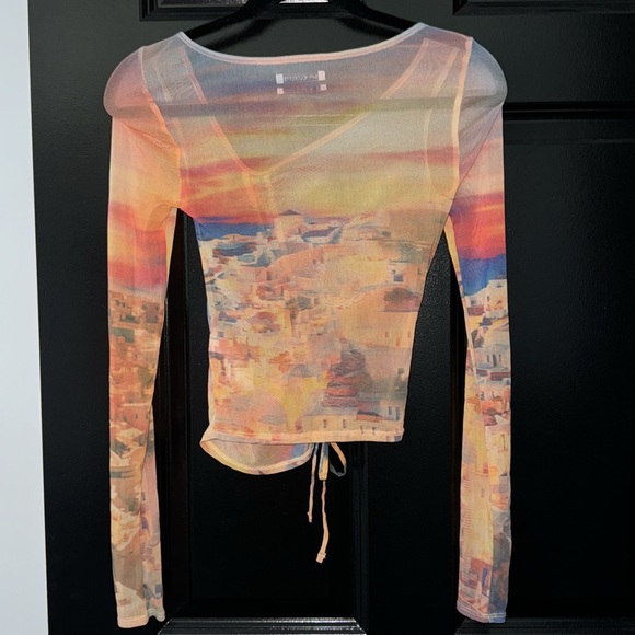 Sunset landscape mesh top - Picture 2 of 5